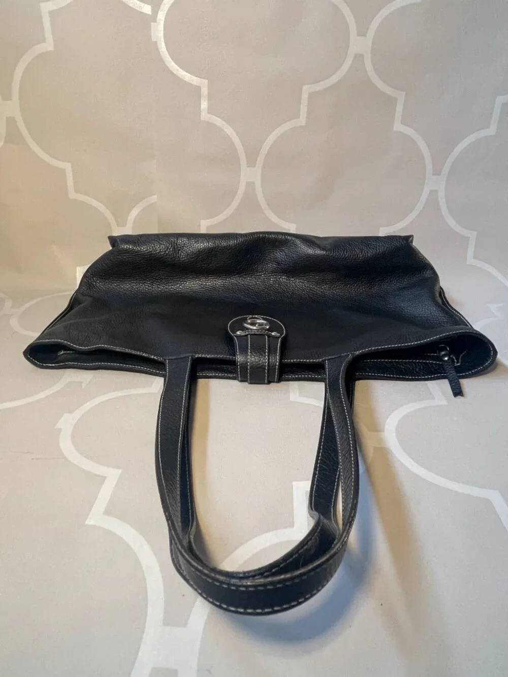 Furla Large Italian Leather Tote Bag Made in Italy Shoulder Work Laptop Bag